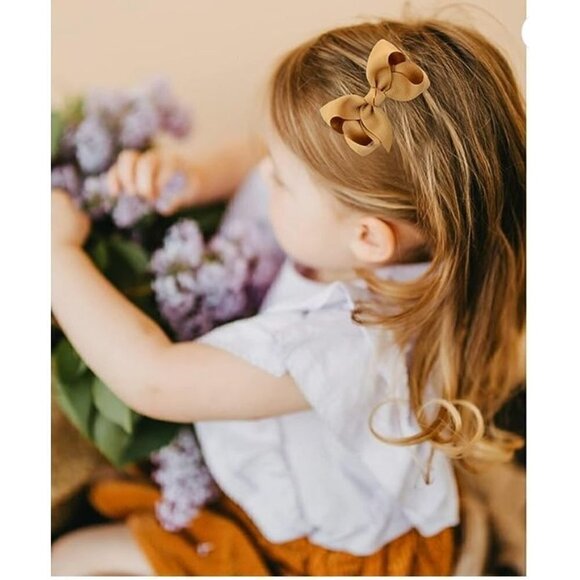 Grosgrain Ribbon Bow x9 Assorted Colors Bundle C - Picture 6 of 8